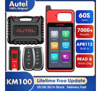 Autel MaxiIM KM100X KM100 KM100E Herramienta de Diagnóstico Automotriz Inalámbrica para Programación de Llaves y Antirrobo, Generación de Llaves en 60s, Lectura/Edición/Clonación de Chips IMMO OBD, KM