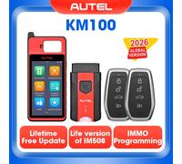 Autel MaxiIM KM100 llave Fob herramienta inmovilizador de programación 2 uds Autel IKEY 60s generación clave IMMO aprendizaje en 99% coche KM100X key tool