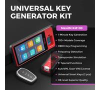 Autel MaxiIM KM100E herramienta de programación de llaveros actualización de por vida programador de llaves IMMO incorporado APB112 2 uds IKEYs igual que KM100 Free update