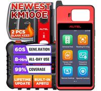 Autel MaxiIM KM100E Programador de Llaves Coche, Idéntico al KM100 KM100(X) Key Programmer, Lite Ver. de IM508S IM608S II Herramienta Programación de Llaves, APB112 Integrado, Aprendizaje OBD,Auto VIN