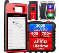 Autel MaxiIM KM100E Programador de Llaves Coches, 2025 Igual Que KM100X Mejorado IM508S IM608 Herramienta Programación, 60S Generación Llaves, Lectura/Escritura/Transpondedor Chip, APB112 Integrado