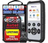 Autel MaxiLink ML629 2026 Lectura/Borrado ABS, SRS, Códigos Motor y Transmisión, Funciones OBDII Completas, Actualizado de AL619 / ML619 / AL629