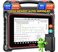 Autel MaxiPRO MP900BT OBD2 Diagnosis: 2026 MP900-BT V2.0 ECU Codificación, 3000+ Bidireccional, Actualiza de MP900E, MP900E Kit, MP808S, MP808BT Pro, DS808, MS906BT, DoIP/Can FD, Escaneo Vin/Licencia