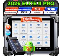 Autel MaxiSYS Elite II Pro OBD2 Dianosis: Actualización de 2 Años[€2590] Diagnosis Coche Multimarca, J2534 Programación y Código, hasta MS908S Pro II MK908P, 40+ Servicio, 3K+ Prueba Activa,FCA SGW