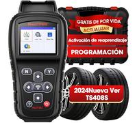 Autel MaxiTPMS TS408S Herramienta de Reaprendizaje TPMS: 2024 Herramienta de programación TPMS, Reinicio TPMS, Diagnóstico, Lectura, Borrado TPMS DTC, Actualización TS408/TS401, Igual Que TS501(Pro)
