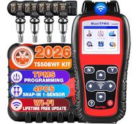 Autel MaxiTPMS TS508WF Kit, 2026 Más Nuevo con 4 MX-Sensor Metálicos 2-en-1[Valor €120], Herramienta Reaprendizaje TPMS Actualización TS508 TS501 TS408, Activar Reaprender Sensores, Program MX-Sensor