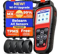 Autel MaxiTPMS TS508WF TPMS Herramienta de programación, WiFi Ver. TS501Pro TS508 TS401 TS408S Diagnóstico Auto, Program Sensor MX, Aprendizaje/Activación Todos Sensores, Lectura/Cancelaciones Código