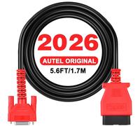 Autel Original Cable Prueba Principal OBD2 1.7M, Compatible Solo con Escáneres MK808S, MK808Z, MX808S, MK808, MX808, MP808S, MP808, DS708, DS808, MS906, 16 Pines Cable Prueba Diagnóstico OBDII