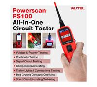 Autel PowerScan PS100 probador de circuito Universal 12V 24V Kit de sonda de circuito de alimentación automotriz AC/DC/continuidad/sonda/prueba de señal