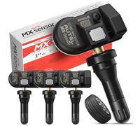 Autel TPMS MX-Sensor Doble Frecuencia, Sensores TPMS de Nivel OE para 99% Autos, Sensor Neumáticos 100% Programable, Funciona con TS408S TS501Pro TS508WF TS601 TPMS Herramienta (Válvula de Goma, 4PCS)
