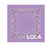 Auténtica Bandana para perros personalizada, 100% algodón, 34 colores a elegir Made in USA - Bordado de texto, nombre - Perro personalizable - Regalo para amantes de los perros (Lila)