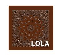 Auténtica Bandana para perros personalizada, 100% algodón, 34 colores a elegir Made in USA - Bordado de texto, nombre - Perro personalizable - Regalo para amantes de los perros (chocolate)