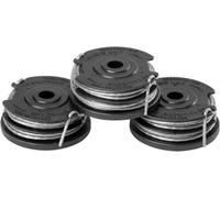 Auténtica Bobina de Hilo de Recambio Greenworks (Accesorio y reemplazo), Compatible con Modelos ST24L02-01 y GD48GTE33II: 3 bobinas + Hilo Individual 2,00 mm