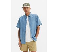 Auténtica camisa de manga corta Hombre Talla M. Color Azul