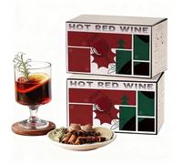 Auténtica Colección de Especias para Glühwein, Mezcla de 6 Especias (canela, Clavo, Anís Estrellado), Vino Caliente Artesanal, Ponches Calientes y Sidra Especiada, 12 Sobres Gourmet de 15g