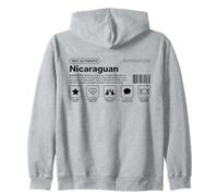 Auténtica Etiqueta de Identidad del Orgullo nicaragüense Sudadera con Capucha