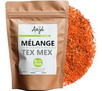 Auténtica mezcla de especias mexicanas Tex-Mex 100g - Fajitas, Tacos, Adobos, Hamburguesas, Sabores Gourmet - Explosión de Sabores Ingredientes - Sabor Vibrante de México - 100% Natural - ANJEL