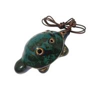 Auténtica ocarina china de cerámica de 6 agujeros para la educación musical y entusiastas de la cultura, ocarina de cerámica profesional