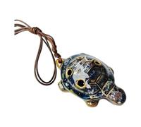 Auténtica ocarina china de cerámica de 6 agujeros para la educación musical y entusiastas de la cultura, ocarina de cerámica profesional