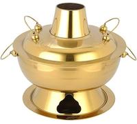 Auténtica olla caliente tradicional china de Beijing, olla de vapor con calefacción de carbón para cocina, catering y cocina casera