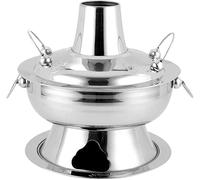 Auténtica olla caliente tradicional china de Beijing, olla de vapor con calefacción de carbón para cocina, catering y cocina casera