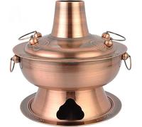 Auténtica olla caliente tradicional china de Beijing, olla de vapor con calefacción de carbón para cocina, catering y cocina casera