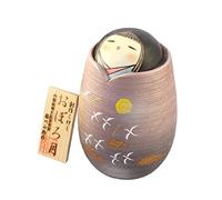 Auténtica y tradicional muñeca Kokeshi japonesa - Diseño Oborotuki - Hecho a mano y hecho en Japón