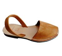 Auténticas Avarcas menorquínas, Abarcas, Albarcas, Sandalias (35, Cuero, Nobuck)