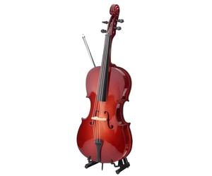 Auténticas réplicas de madera de violonchelo pequeñas para decoración de habitaciones temáticas musicales, decoración elegante de habitación de violonchelo