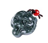 Auténtico colgante de jade de tigre hetiano de Xinjiang con colgante de jade del zodiaco tigre