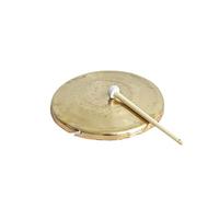 Auténtico gong de cobre chino, instrumento de percusión de 1,55 cm con mazo y cordón, perfecto para tambores, meditación y musicoterapia, calidad de tono excepcional.
