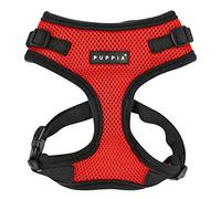 Auténtico Puppia RiteFit arnés con Cuello Ajustable, Rojo, pequeño
