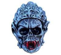 Auténtico silbato azteca de la muerte - Silbato de cerámica en forma de calavera, fuerte hasta 125 dB, recuerdo de fiesta de Halloween y regalo de broma para niños y adultos