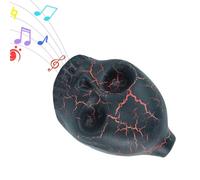 Auténtico silbato azteca de la muerte, silbato de guerra gritando para Halloween, silbato único de calavera fuerte perfecto para exposiciones culturales y eventos temáticos, silbato de guerra azteca