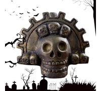 Auténtico silbato de cráneo, silbato azteca, silbato de muerte con