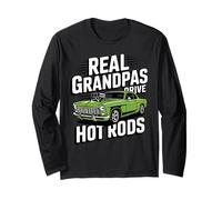 Auténticos abuelos conducen Hot Rods | Muscle Car para amantes de los Hot Rod Manga Larga