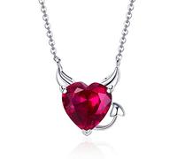 Auténticos Collares Colgantes Rojos de ángel y Demonio para niñas de joyería de Lujo