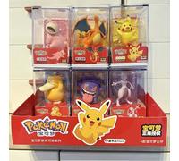 Auténticos Pokémon CHARIZARD GENGAR, Muñeco de Peluche Hecho a Mano de Pikachu, PSYDUCK, MEWTWO, Juguete de Dibujos Animados, Adorno, Regalo de Navidad para Niños PIKACHU