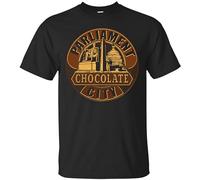 Authentic Parliament George Clinton Chocolate City Album Unisex 100% Cotton Short-Sleeve T-Shirts Black L