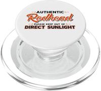 Authentic Redhead Please Keep out of Direct Sunlight PopSockets PopGrip para MagSafe