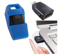 AUTHENTREND ATKey.Pro Llave de seguridad USB-C (biometría, lector de huellas dactilares, FIDO2, inicio de sesión sin contraseña, Windows, Entra ID, macOS, Linux, Chrome OS, compacto, sin controladores