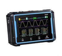 Autilyshop 2C53P Osciloscopio digital de doble canal 50MHz Ancho de banda 4.3 pulgadas Pantalla táctil Generador de señal Multímetro alto 19999 Recuento AC DC Voltaje Resistencia de corriente