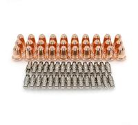 Autilyshop 60pcs S45 Plasma Cutter Consumibles Set Incluye Electrodos PR0110 y Boquillas PD0116 8 para Modelos 95136 97994 91814