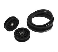 Autilyshop 756 05024 V tipo polea loca y correa de transmisión para cadete y cortacésped, incluye polea tensora plana 756 05032 y 754 05027 goma de correa de transmisión para tractor