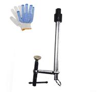 Autilyshop Abrazadera ergonómica para placa de presión de escritorio con tamaños de apertura ajustables de 16 mm y 28 mm, construcción de metal, rango máximo de sujeción de 160 mm, para banco de