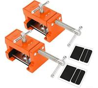Autilyshop Abrazaderas de instalación de gabinete de aleación de aluminio para perforación y fijación de carpintería, herramienta de alineación segura para armarios de cocina, color naranja, paquete
