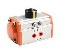 Autilyshop AT40 AT52 Actuador neumático 90 grados giratorio doble efecto válvula de bola cuerpo grueso de aluminio para control de procesos de automatización industrial y aplicación de plantas de