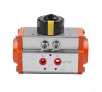 Autilyshop AT40 AT52 Actuador neumático 90 grados giratorio doble efecto válvula de bola de aluminio grueso cuerpo para control de procesos de automatización industrial y aplicación de plantas de