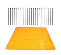 Autilyshop Cortina de soldadura de 1,7 x 1,7 m, ignífuga, resistente al agua, clasificación UV6, para protección contra chispas y metal, equipo de protección industrial de polietileno dorado