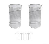 Autilyshop Cubierta de planta emergente para protección de jardín, barrera de malla, cubierta de invernadero, cubierta de aislamiento portátil plegable para conejos, ciervos, pollos, 36 x 58 cm, negro